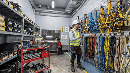 Worker in Tool Room